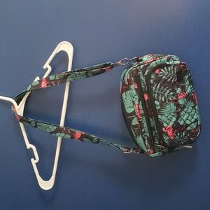 Lug Carousel crossbody bag with flamingo pattern